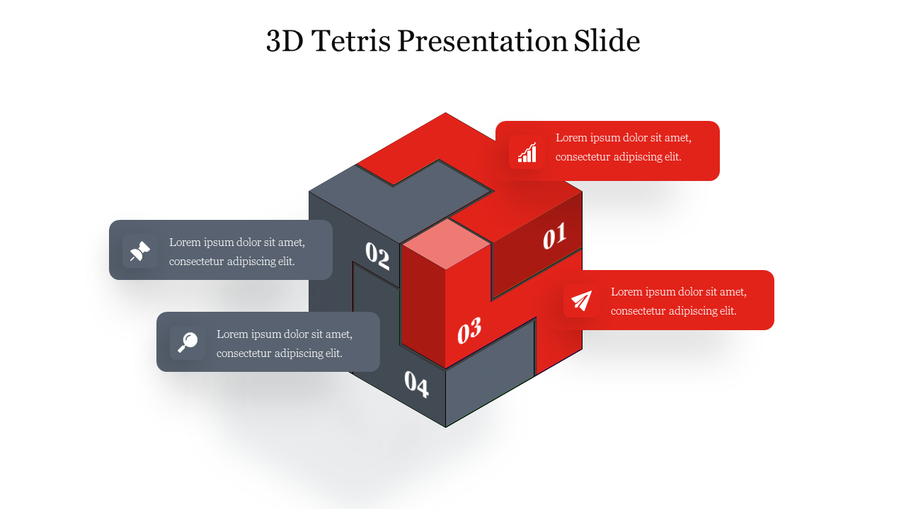 Effective 3D Tetris PowerPoint Presentation Template 